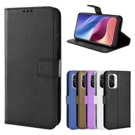 Fashion Diamond Flip Cover Black Shark 4 3 3s Redmi K50 Pro K40 Gaming K30 Wallet Case Lanyard PU Leather Casing