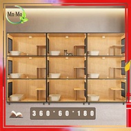 Cat Cage Super Large Space 180cm Cat Villa Cat Hotel 3-story Independent Space With Tempered Glass D