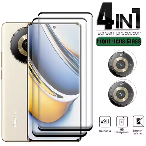 2+2 For Realme 11 Pro Plus Glass OPPO Realme 11 Pro Plus Phone Film Curved Screen Protector Realme 1