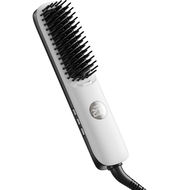 Japan AKIRA New Mini Portable Ceramic Negative ion Hair Straightener Comb Straightening Beard Brush 