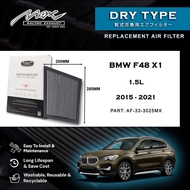BMW F48 X1 1.5L 2015 to 2021 33-3025MX Max Racing Exhaust Performance Drop-in Dry Type Air Filter