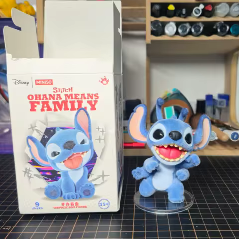 Stitch New Genuine OHANA MEANS FANILY Series Blind Box Surprise Mystery Box Cute Desktop Ornaments F