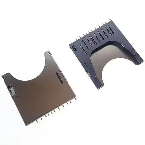 5Pcs SD Card Connector 2 in 1 MMC SD Card Slot Self Push/Pop-up 11P Welding Foot Memory card holder 