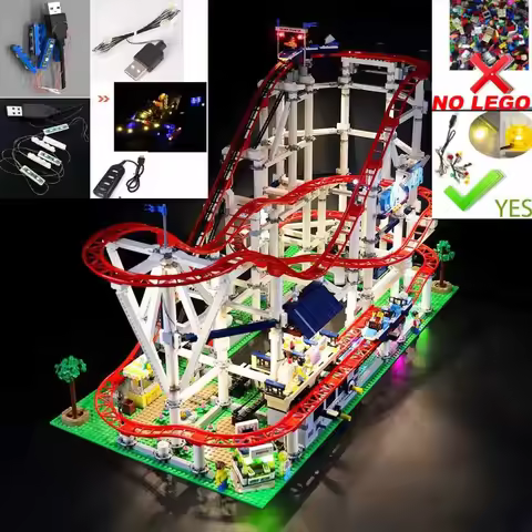 USB Light kit for LEGO 10261 Roller Coaster Blocks Bricks Building Set -NOT Included Lego Model