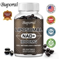 Buporai Liposomal NAD Supplement, NAD+ Supplement Similar to Nicotinamide Riboside, 98% Pure NAD Plu