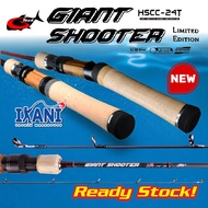 GTech Giant Shooter HSCC-24T Joran Pancing 1-Piece Sensitif Fishing rod Ultralight UL Spining BC