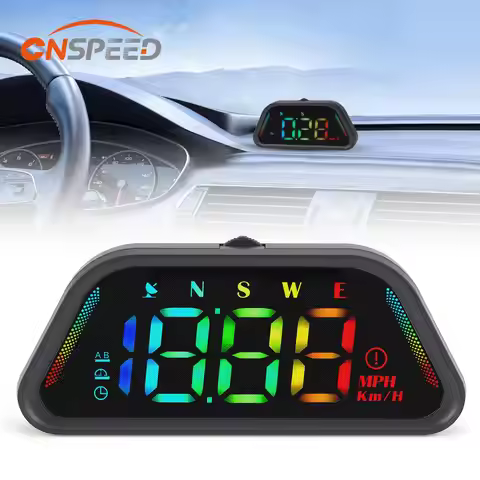 G23 Universal Digital GPS Speedometer MPH KM/H Diverse Color HD LCD Projection Car HUD Multi Functio
