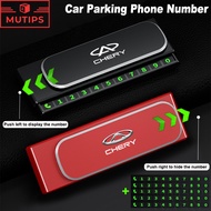 Chery Car Temporary Parking Phone Number Card Magnetic Number Plate Holder For Tiggo 5x 8 7 Pro 4 Om