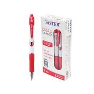FASTER ปากกาลูกลื่น CX-KNOX 0.5 มม. หมึกแดง (กล่อง 12 ด้าม) (355321-728360010)