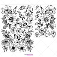 สติกเกอร์ตกแต่งตัวถังรถจักรยานยนต์ Zhe Xue 25 รุ่น 500RR ลายดอกไม้ DIY ป้องกัน ตกแต่ง อุปกรณ์ อะไหล่