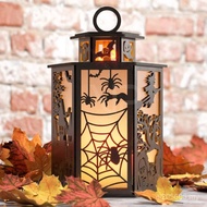 Ghost Candle Light Ornaments Witch Retro Cross-Border Ghost Festival Portable Scene Style Lantern La