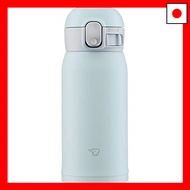 ZOJIRUSHI Water Bottle One Touch Stainless Steel Mug Seamless 0.36L Ice Gray SM-WA36-HL