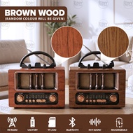 【NEW】Classic FM Radio Rechargeable Bluetooth USB TF Card Mp3 Music Player Receiver Wireless Speaker 