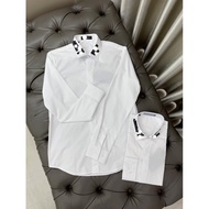 Hight Quality: Men's White Shirt with Collar Logo. CCC Standard Version