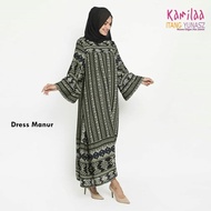 Gamis Dress Muslim Etnik Silk Ceruty Manur - Kamilaa by Itang Yunasz
