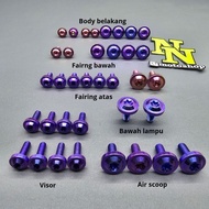 GR5 TITANIUM BOLT SET BODY NINJA RR OLD ZX 150 ORIGINAL VIETNAM