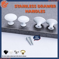 SG Stock,Stainless Steel Single Hole Handle Wardrobe handle Cabinet handle Round simple wardrobe rou