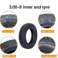 3.00-8 tire Scooter Tyre &amp; Inner Tube for Mobility Scooters 4PLY Cruise Scooter Mini Motorcycle