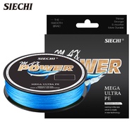 SIECHI PE Fishing Line 100M 500M 8 Strands Wear-resistant Multifilament Braided Fishing Wire 18LB-88