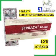 EXP02/28 Serrata 10mg (Serratiopeptidase 10mg) 100's/box