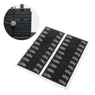 [xdnblun] Weight Stack Labels Weight Block Label Sticker 5kg to 100kg for Weight Lifting Strength Tr