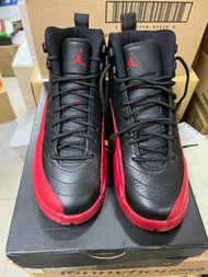 [DJS LIFESTYLE] NIKE AIR JORDAN 12 RETRO BG BASKETBALL SHOES SNEAKERS 黑紅色籃球鞋 US 6Y EUR 38.5