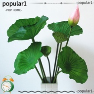 POPULAR Artificial Flower, Landscape Artificial Flower Pole Artificial Lotus, Lotus Pod Lotus Leaf L