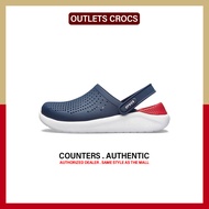 ใหม่และแท้ Crocs LiteRide " Blue Red " รองเท้าแตะ 204592 - 4CC รับประกัน 1 ปี