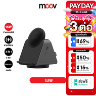 [25 มิ.ย. ส่งฟรี] Eloop W8 3 in 1 Magnetic Wireless Charger Stand แท่นชาร์จไร้สาย แม่เหล็ก Type C หู