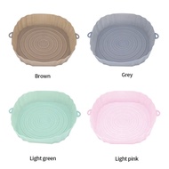 Silicone 20cm Air Fryers Oven Baking Tray Fried Chicken Basket Mat AirFryer Silicone Pot Round Replacement Grill Pan Accessories-Giers