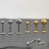 F136 Titanium Helix Piercing Labret Lip Ball Rings Stud Septum Tragus Earrings Cartilage Industrial 