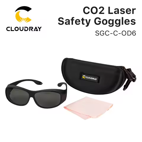 Cloudray 10600nm Style C Laser Safety Goggles OD6+ CE Protective Goggles For CO2 Laser Cutting Engra