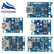 TP4056 18650 Lithium Battery Charging Module Type-c/Micro/Mini USB 5V 1A with Dual Protection Functi