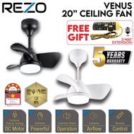 REZO / VENUS 20 / 20" REMOTE CEILING FAN / KIPAS SILING + FREE GIFT