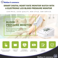 Smart Digital Heart Rate Monitor Watch With A Electronic LCD Blood Pressure Monitor
