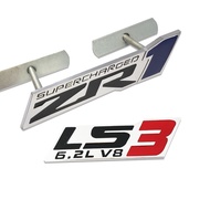 LS3 6.2L V8 Engine ZR1 grill Emblems Badges car sticker for Chevrolet Camaro SS