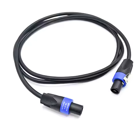 Professional NL4FX Speakon Audio Speaker Cable 20m 10m 5m 3m 2m 1.5m NL4 4 Pole 2 Conductor OFC Bare