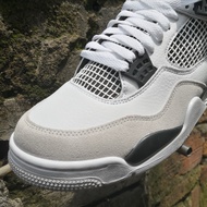 Air Jordan 4 Retro AJ4 Gray White Black Small White Cement Men's Basketball Shoes DH6927-111