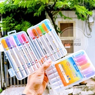 Hộp 12 Cây Bút Trang Trí Viền 12 màu Aodemei M-6211 dễ thương