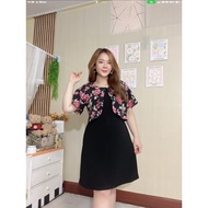 Wool Wave Stretch Dress Decorated With Chiffon. The Is Simple But Beautiful To Wear. Chest Size 40-4