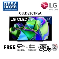 [Free Delivery Within KL]LG OLED83C3PSA 83" C3 4K Smart Self-Fit OLED Evo TV With AI ThinQ [Free HDMI &amp; Bracket]