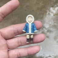 New Product Genuine Bulk Goods Simulation Tomei Animal Girl and Wolf Cartoon Doll Model Collection O