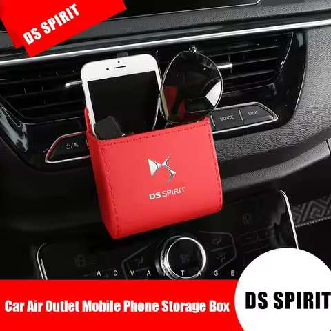 for Citroen DS Logo Elysee Berlingo Xsara Picasso Sega Aircross C5 X7 C6 C3 Leather Car Air Outlet S