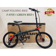 🔥 RM90 CASHBACK &amp; 80% PASANG 🔥20" 20Inch Folding Bike / Basikal Lipat - CAMP F-Five Altus ( 8 Speed )