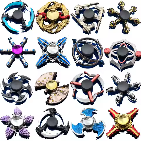 Fidget Spinner Anime Game Cartoon Fingertip Gyroscope Metal Zinc Alloy Mute Hand Spinner Smooth Elec