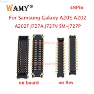 2-5Pcs New LCD Display FPC Connector Screen Plug For Samsung Galaxy A20E A202 A202F J727A J727V SM-J727P On Board Flex 34pin