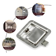 Truck Tool Box Latches Paddles Lock Replacement Handle 5.9x4.3inch with 2 Key Stainless Steel for Tr