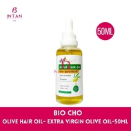 BIO CHO Minyak Rambut Olive Hair Oil- 50ML- Anti Frizz Virgin Olive Oil Rose Smell For Hair- 100%NAT