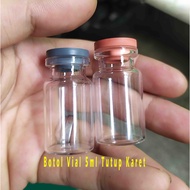 5ml glass bottle 5 Rubber CapML Mini Glass Bottle Tester Bottle/ Saffaron Saffron Bottle/