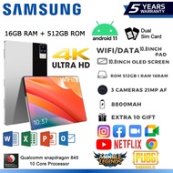 ✨Ready Stock✨ NEW 2023 SAMSUNG Tablet 11 Inch Android 11.0 [16GB RAM 512GB ROM] Dual SIM 5G LTE Tabl